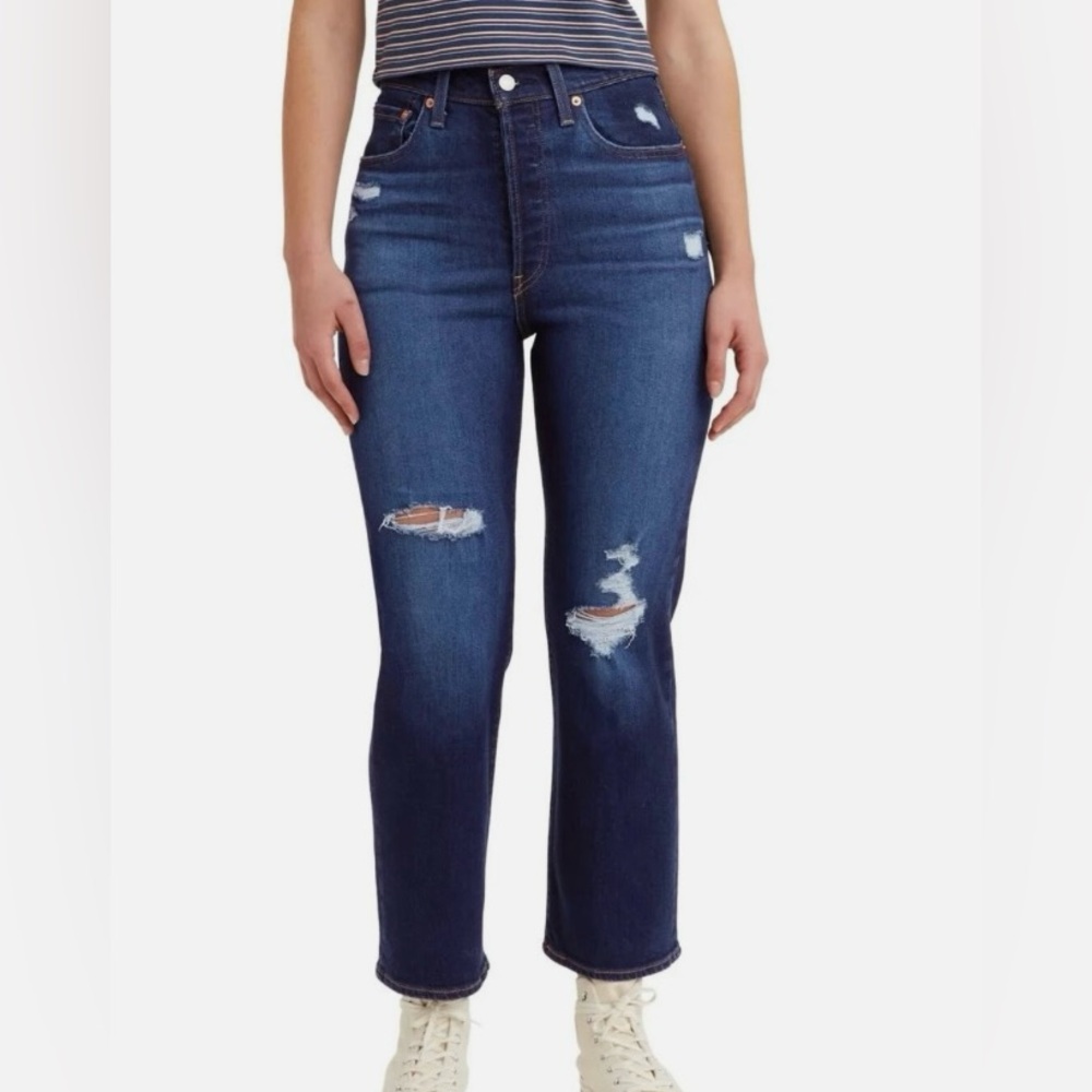 Levi's Women's Straight Leg Jeans - Dark Blue